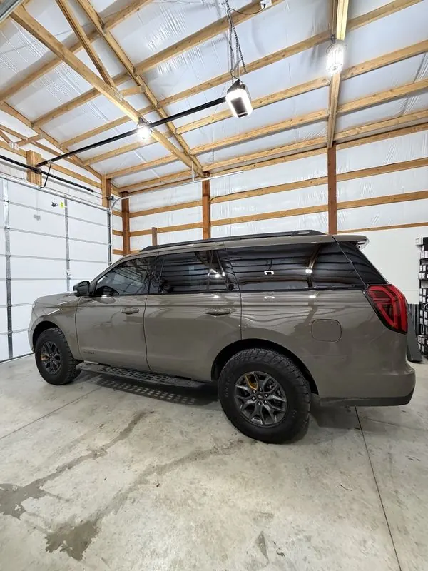 Ford Expedition Tremor with dark tinted windows in the V3 Tinting shop